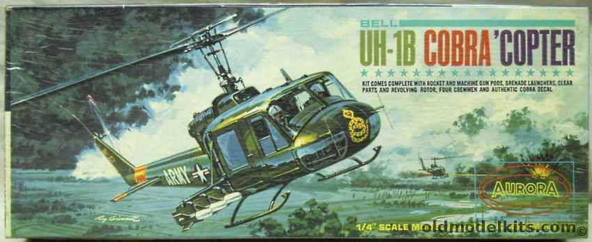 Aurora 1/48 Bell UH-1B Cobra Copter, 500-100 plastic model kit